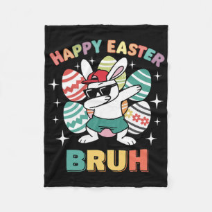 Cobertor De Velo Coelhinho Dab Engraçado Feliz Páscoa Bruh Para Men