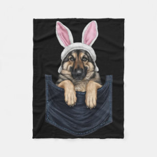 Cobertor De Velo Coelhinho De Cachorro Bonito Com German shepherd D