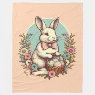 Cobertor De Velo Coelhinho/ovo/cesto de páscoa, bonitão