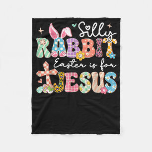 Cobertor De Velo Coelho Bobo Páscoa É Para Jesus Bunny Fofo Cristo