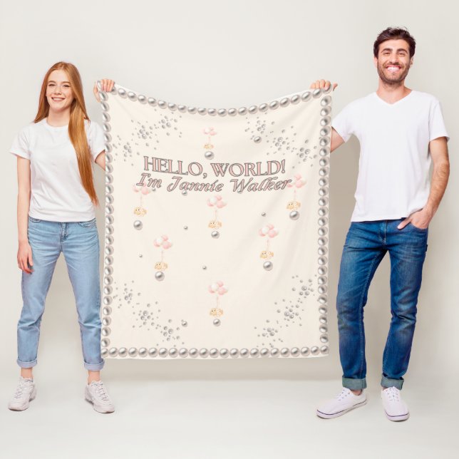 Cobertor De Velo Coelho branco personalizável em uma credencial ros (In Situ)