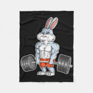 Cobertor De Velo Coelho de Páscoa Bodybuilding Academia Fitness Tre