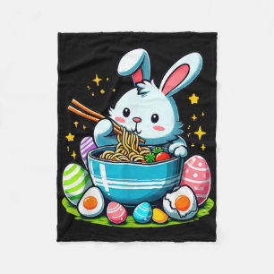Cobertor De Velo Coelho de Páscoa Ramen Kawaii Macarrão Japonês Mul