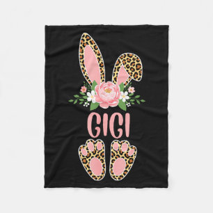 Cobertor De Velo Coelho Flor leopardo gigi feliz páscoa primavera F