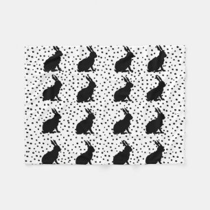 Cobertor De Velo Coelho Negro Silhout Páscoa