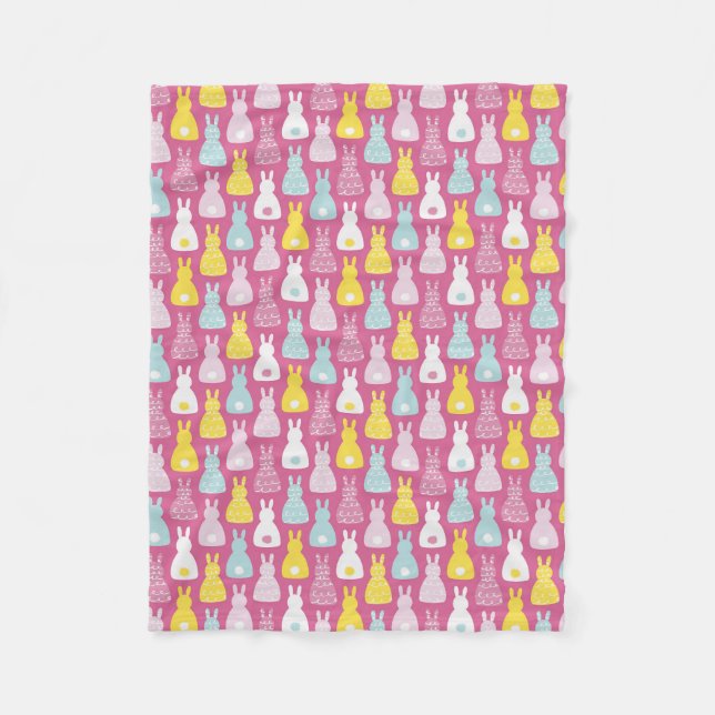 Cobertor De Velo Coelho rosado-rosado-rosado-rosado-pintado (Frente)