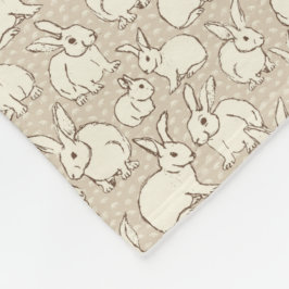 Cobertor De Velo Coelhos Coelhinhos fofinhos Bonanza - padrão.
