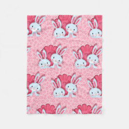 Cobertor De Velo coelhos felizes