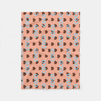 Cobertor De Velo Coffee Heart