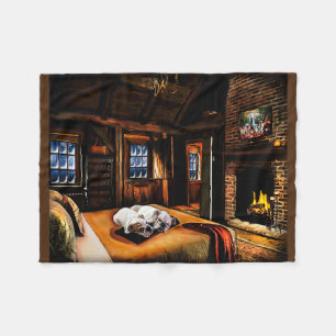 Cobertor De Velo Cogumelos Cozy numa Cabina