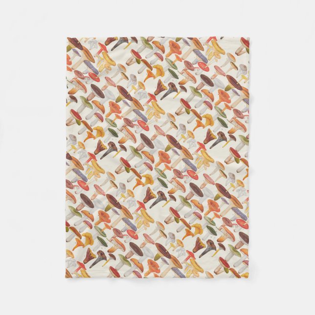 Cobertor De Velo Cogumelos dos cogumelos de Les (Frente)