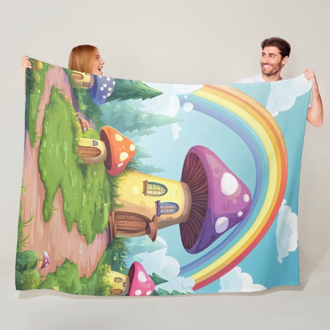 Cobertor De Velo Cogumelos e arco-íris 14 (In Situ)