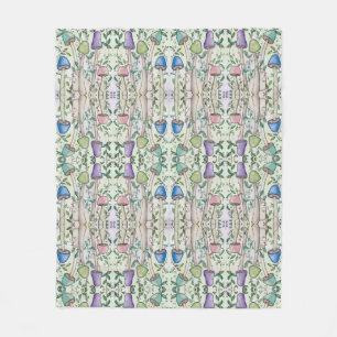 Cobertor De Velo Cogumelos e vinha