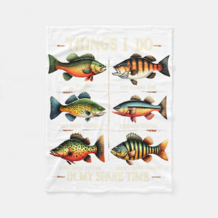Cobertor De Velo Coisas que faço no meu tempo livre Piadas de Pesca