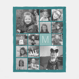 Cobertor De Velo Colagem da foto - até 13 imagens ENLATAM A COR do