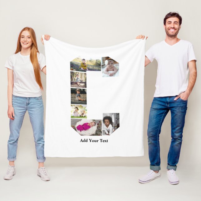 Cobertor De Velo Colagem de Fotografias com design Carta C (In Situ)