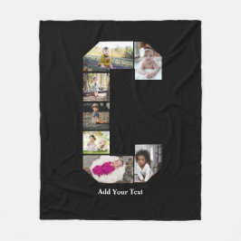 Cobertor De Velo Colagem de Fotografias com design Carta C