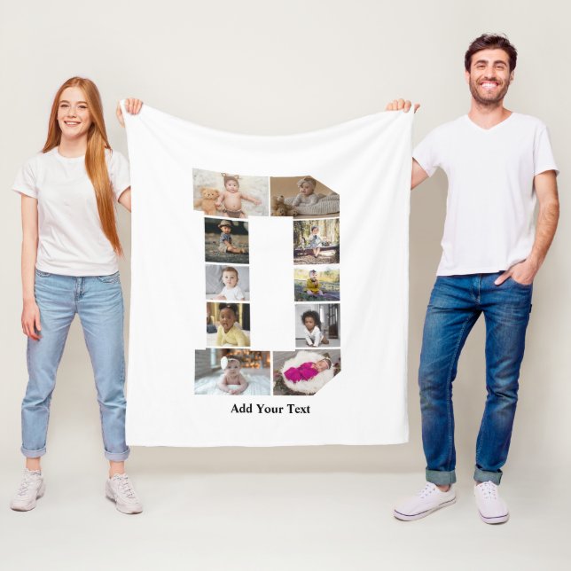 Cobertor De Velo Colagem de Fotografias com design Carta D (In Situ)