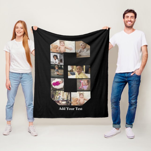 Cobertor De Velo Colagem de Fotografias com design Letra G (In Situ)