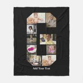 Cobertor De Velo Colagem de Fotografias com design Letra G