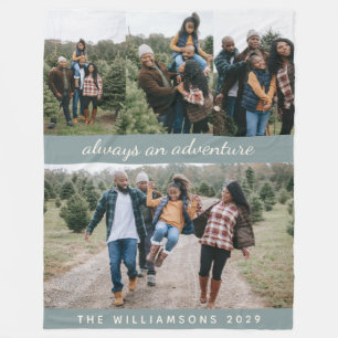 Cobertor De Velo Colagem de Fotografias da Família 4 Nome Personal