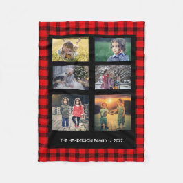 Cobertor De Velo Colagem de fotografias da família do monograma da 