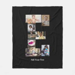 Cobertor De Velo Colagem de Fotografias Design Carta E