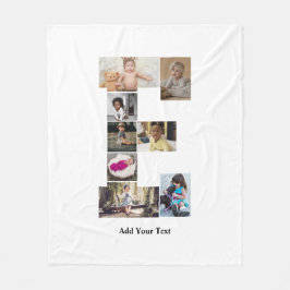 Cobertor De Velo Colagem de Fotografias Design Carta E