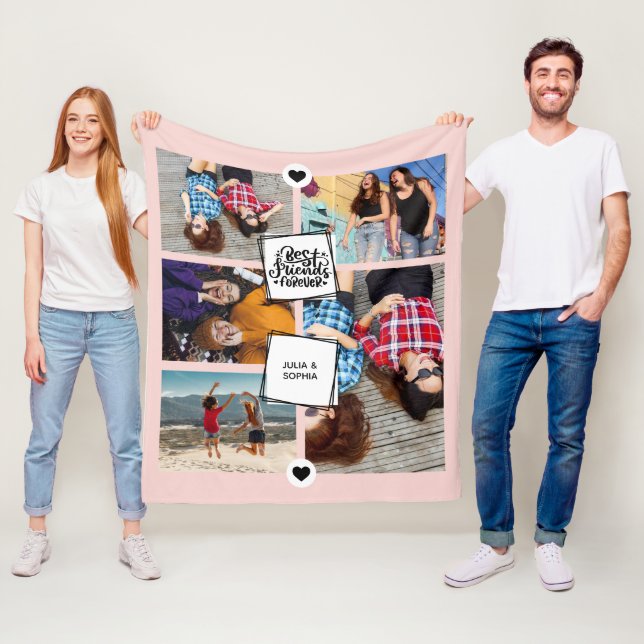 Cobertor De Velo Colagem de Fotografias dos Melhores Amigos para Se (In Situ)