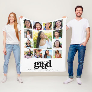 Cobertor De Velo Colagem de Fotografias K-12 Moderna - Branco Preto