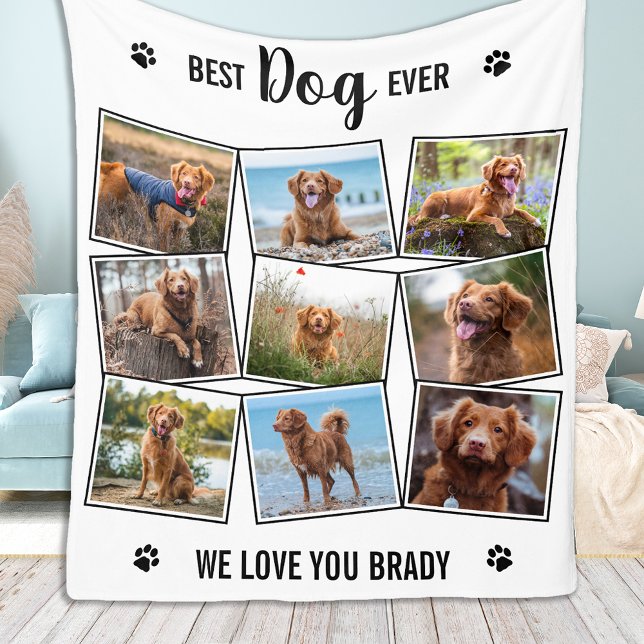 Cobertor De Velo Colagem de Fotografias Moderna Pet Personalizada 9 (Criador carregado)