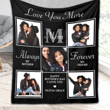 Colagem de Fotografias MOM 5 Elegante Monograma Mã