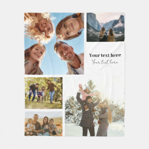 Cobertor De Velo Colagem de Fotografias Personalizada 5