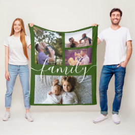 Cobertor De Velo Colagem de Fotografias Personalizada Família Perso