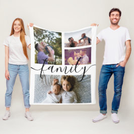 Cobertor De Velo Colagem de Fotografias Personalizada Família Perso