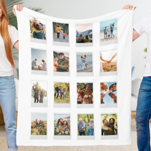 Cobertor De Velo Colagem de Fotografias Personalizada Instant Film
