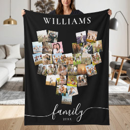 Cobertor De Velo Colagem de Fotografias Personalizadas da Família e