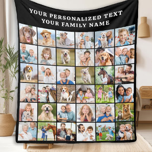 Cobertor De Velo Colagem de Fotografias Simples Personalizada 36 Im