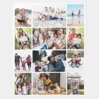 Cobertor De Velo Colagem de Fotos 12 Imagens