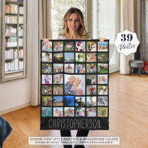 Colagem de Fotos 39 Fotos Cor Editável Personaliza