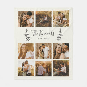 Cobertor De Velo Colagem de Fotos 9 Personalizada 