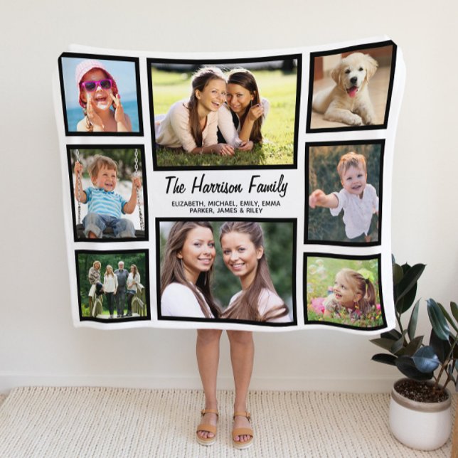 Cobertor De Velo Colagem de Fotos da Família (Criador carregado)