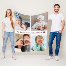 Cobertor De Velo Colagem de Fotos da Mãe Avó Lembrança