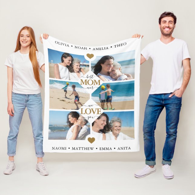 Cobertor De Velo Colagem de Fotos da Melhor Mãe Moderna (In Situ)