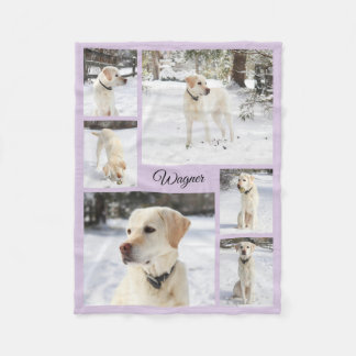 Cobertor De Velo Colagem de fotos de animais de estimação macios e