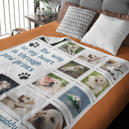Cobertor De Velo Colagem de Fotos de Animais de Estimação para Aman