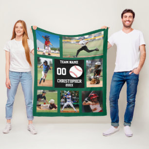 Cobertor De Velo Colagem de Fotos de Baseball