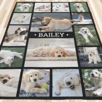 Colagem de Fotos de Cachorro Elegante Moderno Pret