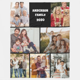 Cobertor De Velo Colagem de Fotos de Família Personalizada Presente