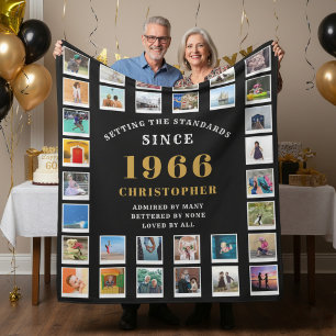 Cobertor De Velo Colagem de Fotos de Memórias Familiares dos 60 Ano